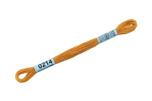 Мулине Gamma 100% хлопок, цв.0214 охра, 24 мотка по 8 метров