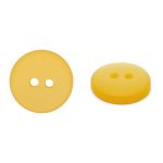 Пуговицы на 2 прокола 18L (11мм), пластик (col.11 желтый), CR-K18M, 144 шт