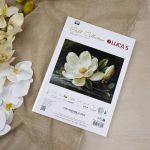 Набор для вышивания нитками Luca-S G713, гобелен Магнолиевая роса, 27х20см