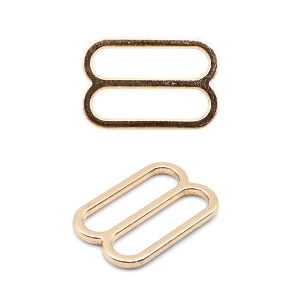 Рамки-регуляторы для бюстгальтера металл 15.0 мм, золото 02, ГМХ3435, 50 шт