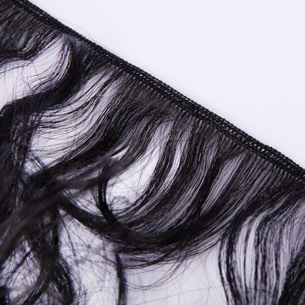 Трессы для кукол 15 см, 100 см, 38 г, 06 черный, HobbyBe HAR-4