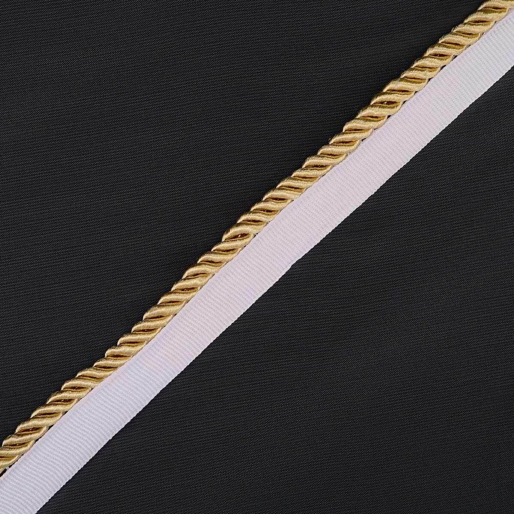 Кант витой 5 мм / 25 метров, белый/88 светлое золото, 3AR3294