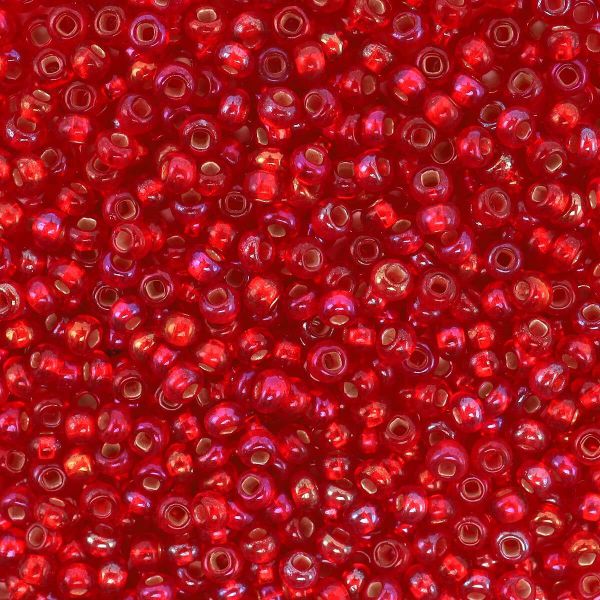 Бисер Preciosa прозрачный с серебр. центром, круг.отв, 100 г (5х20 г), (97079)-331-19001-10/0-97079