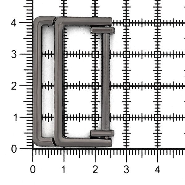 Пряжка прямоугольная 30 мм, металл (Pewter олово (черный никель)), МТ_1872, 6 шт