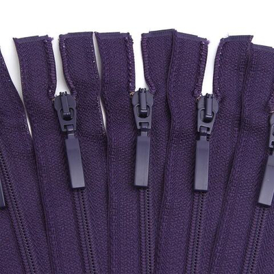 Молния спираль (витая) Arta Т5 (5 мм) 1 зам., разъем., 80 см, цв. 867 фиолетовый, уп.5 шт