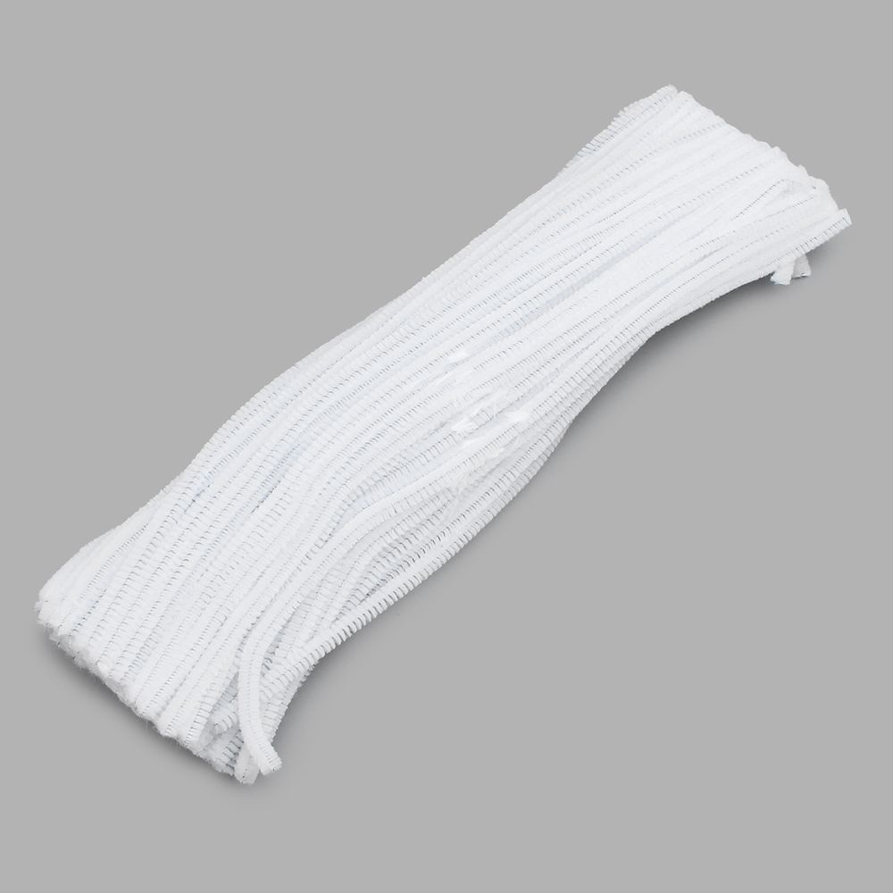 Проволока синельная 6 мм / 30см, 100 шт, Astra&Craft (A-025 белый)