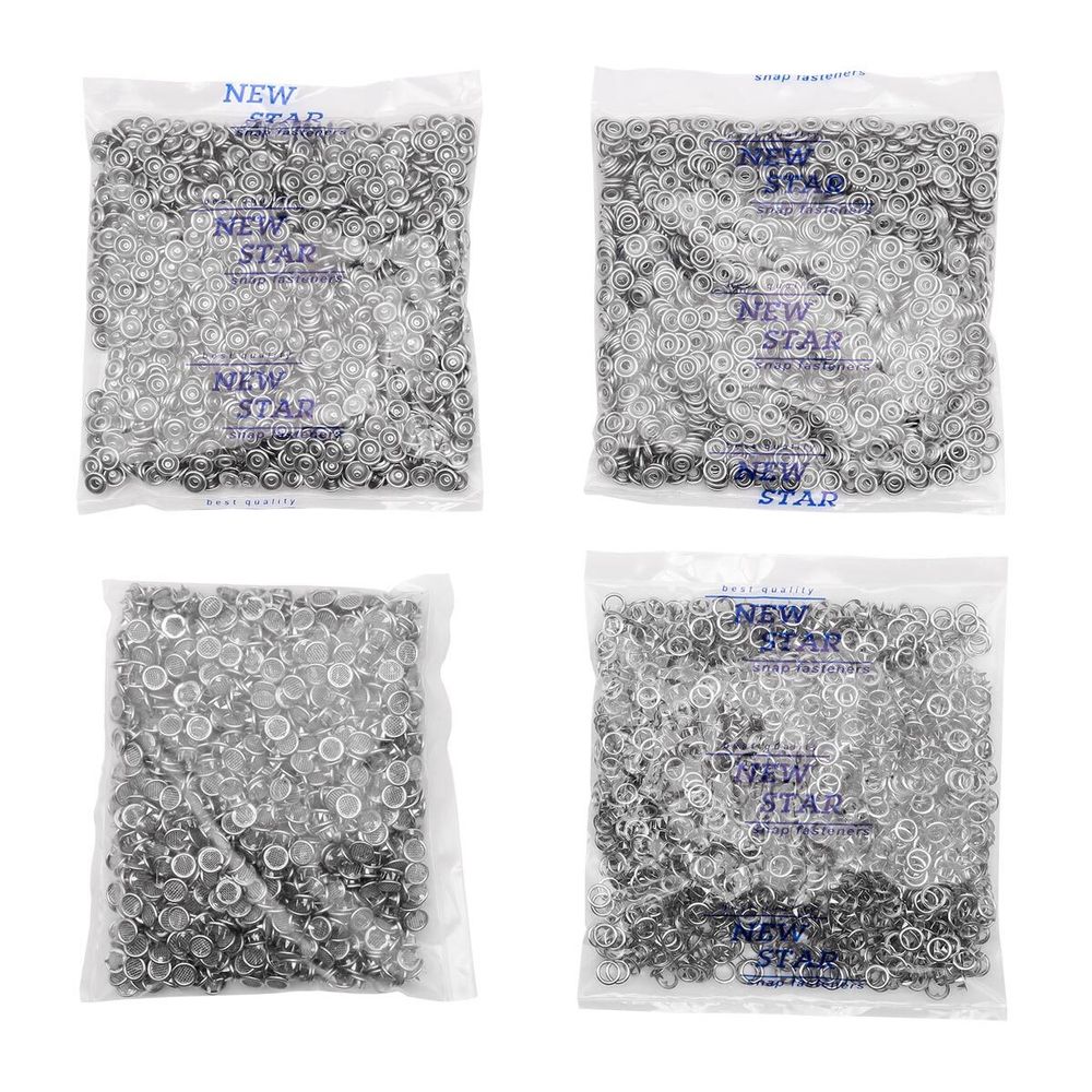 Кнопка рубашечная (джерси) сеточка ⌀9.5 мм, ≈1440 шт, МЕТАЛЛ, никель, NEW STAR