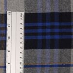 Фланель рубашечная 150 г/м², 150 см / 2 метра, TBY.Fl.T390.2, цв.390 синий