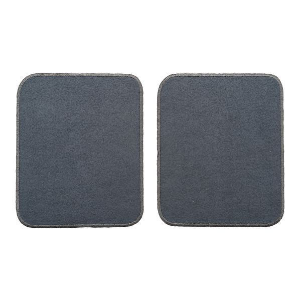 Термоаппликация Прямоугольник 7,5х8,5см, уп. 2 шт, цв.серый