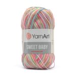 Пряжа YarnArt (ЯрнАрт) Sweet Baby / уп.5 мот. по 100 г, 300м, 911
