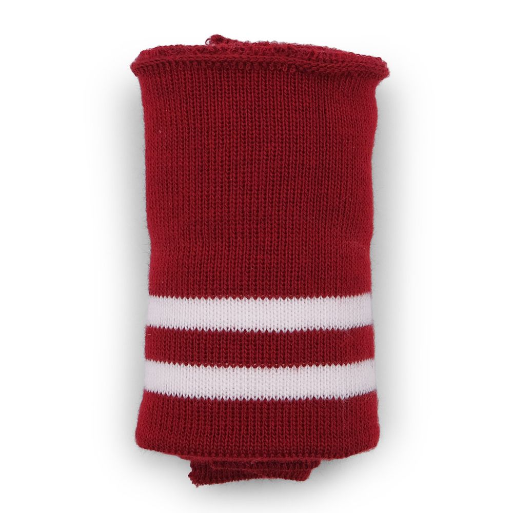 Подвяз (довяз) трикотажный 7.5х80 см, однослойный в полоску, красный/белый