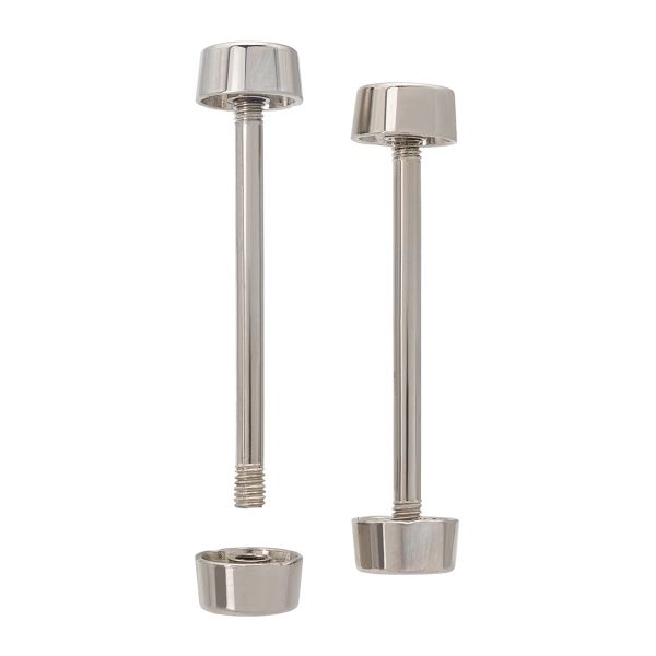 Шпилька для сумки 32/10 мм с таблеткой ⌀10 мм, металл, никель, 10 шт