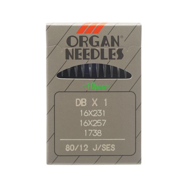 Иглы для промышленных швейных машин DBx1, №80, 10 шт, Organ