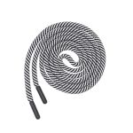 Шнурок круглый двухцветный ⌀5.0 мм / 135см, 1 шт, 08 черный/белый, 3AR2803