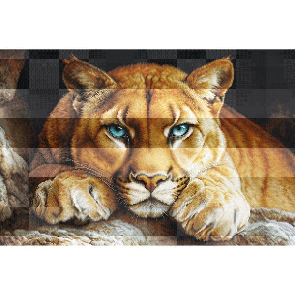 Набор для вышивания нитками Luca-S BU5081, Дикий дух, 48х32 см