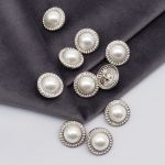 Пуговицы на ножке 28L=18 мм, металл, Silver (серебристый), 10 шт, MP15