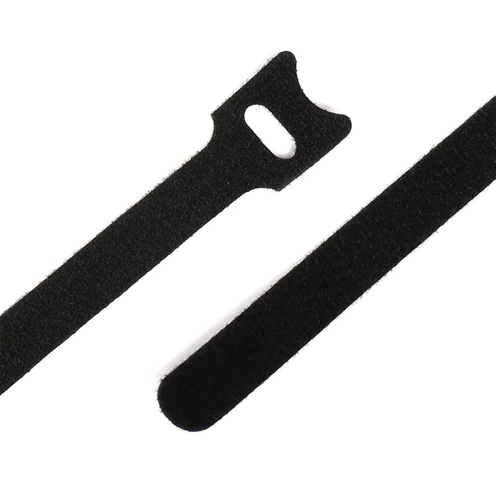 Лента контактная липучка (велкро) хомут 30 мм, 1,2 см, 100 шт, черный, кач."B" /TOS/