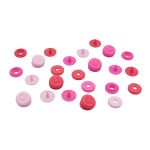Кнопки ColorSnapsMini имитация стежка, Prym Love, розовый 36 шт, Prym