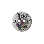 Пуговицы дерево декоративные Цветы 15мм (цвет 55), 100 шт