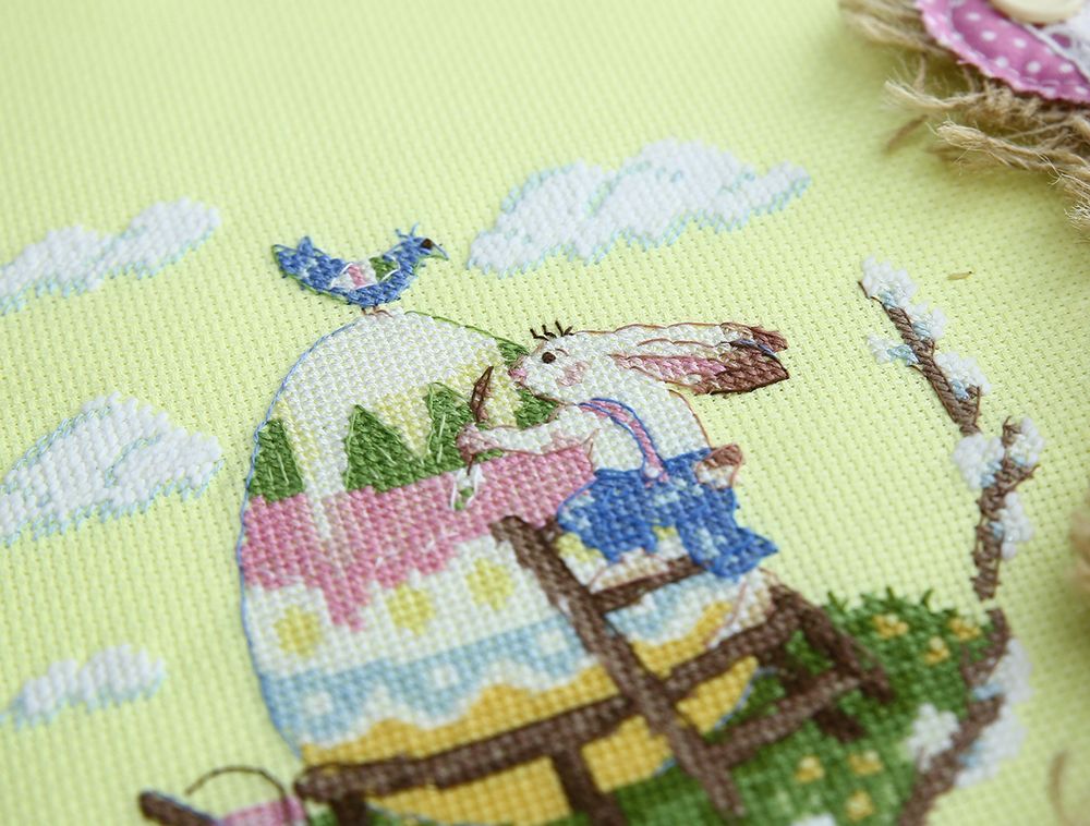 Набор для вышивания нитками Klart, Пасхальное яйцо, 8-418 Пасхальное яйцо