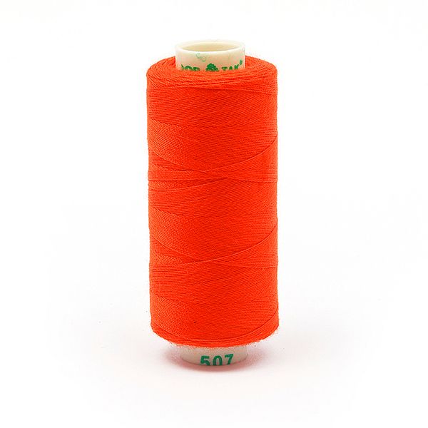 Нитки швейные бытовые Dor Tak 40/2, 366 м / 10 кат., 507 оранжевый