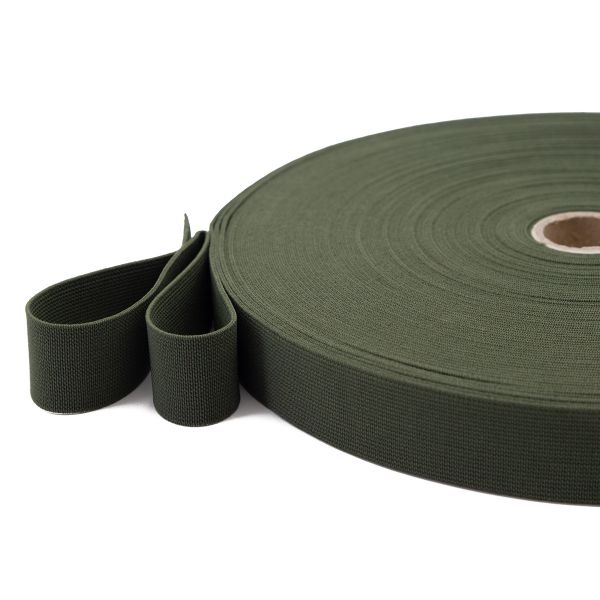 Резинка вязаная 25.0 мм / 25 метров, оливка