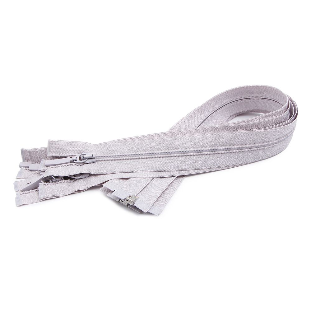 Молния спираль (витая) Arta Т5 (5 мм) 1 зам., разъем., 50 см, цв. 154 св.серый, уп.5 шт