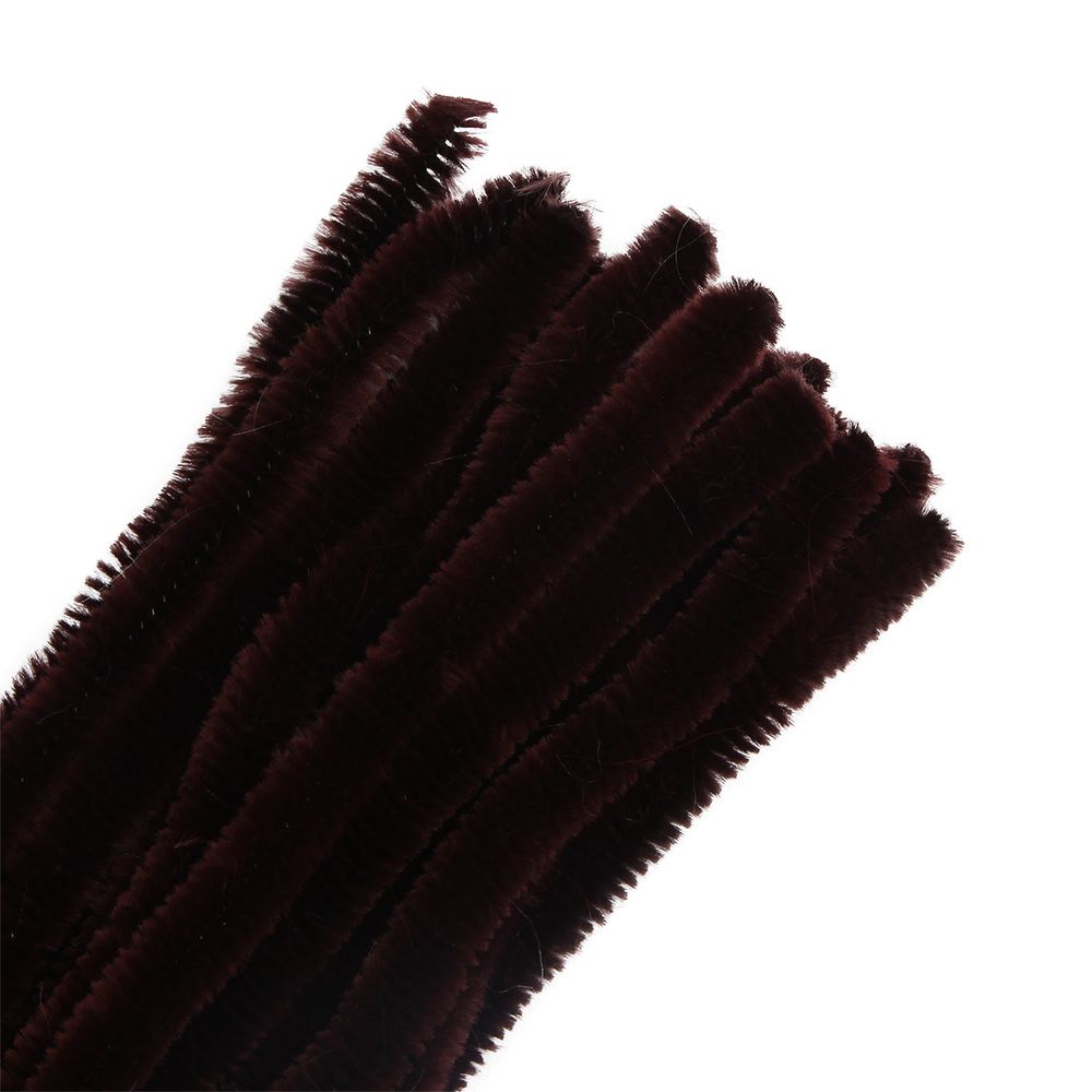 Синель-проволока, 12 мм / 30см, 15 штук, Astra&Craft (A-046 темно-коричневый)