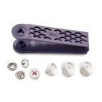 Кнопка рубашечная (джерси) имитация стежка 12.0 мм, красный Prym 390612