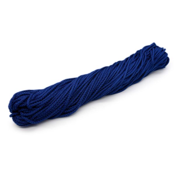Шнур полипропилен круглый вязаный ⌀6.0 мм / 100 метров, 6-15 синий