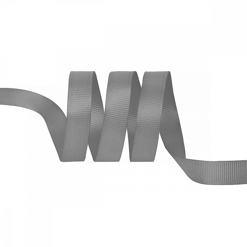 Лента репсовая (в рубчик) 12.0 мм / 22.8±1 метра, 012 серый, Magic4Hobby