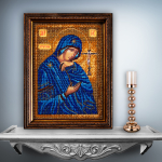 Кроше (Радуга бисера), Ахтырская Богородица 19х26 см