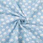 Ткань для пэчворка Peppy Молочные сны фланель, отрез 100х110 см, 175 г/м², МС-22 голубой, Peppy