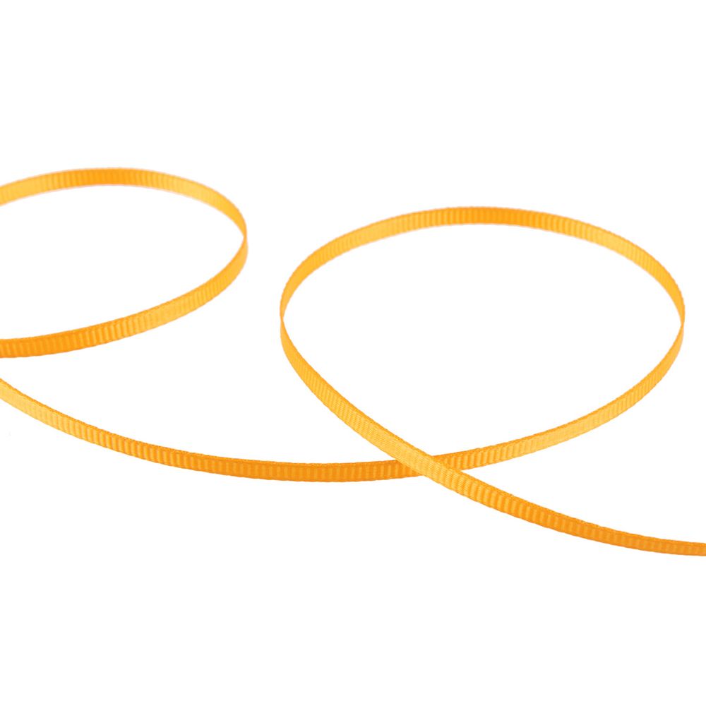 Лента репсовая (в рубчик) _3.0 мм / 91.44 метра, 016 т.оранжевый, Gamma GR-03