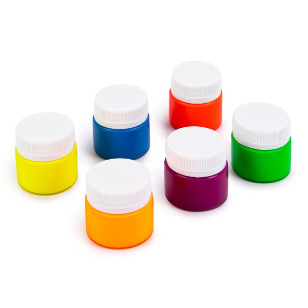 Краска гуашь Лео Играй набор неоновые цвета 6 цв.х20 мл