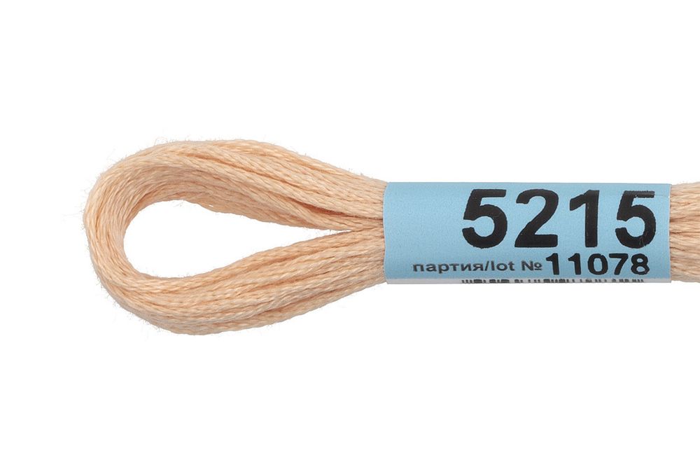 Мулине Gamma 100% хлопок, цв.5215 бежевый, 24 мотка по 8 метров