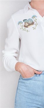 Набор для вышивания нитками Panna, Живая картина, Котофей, 15х10 см