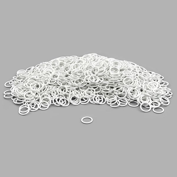 Кольца для бюстгальтера металл ⌀10.0 мм, белый, 50 шт