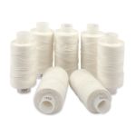 Нитки армированные ПНК им.Кирова 65ЛХ, бытовые, 200 м / 7 кат., 0101 белый