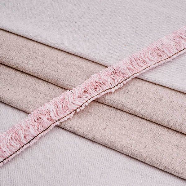 Тесьма-бахрома твидовая Шанель 30 мм / 45,7 м, розовый, 3AR2790