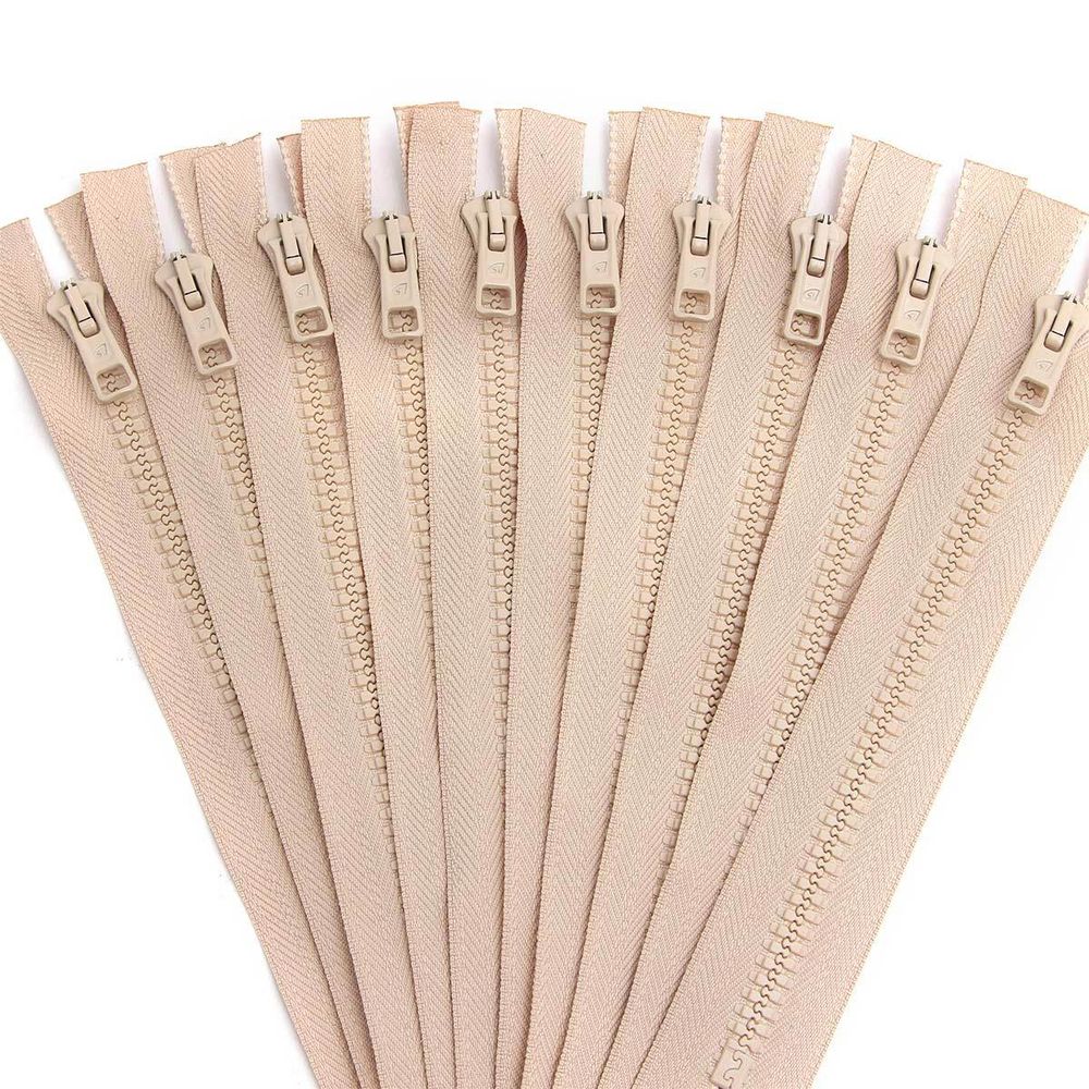 Молния трактор Arta Т6 (6 мм) 1 зам., н/раз., 18 см, цв. 105 св.бежевый, уп.10 шт