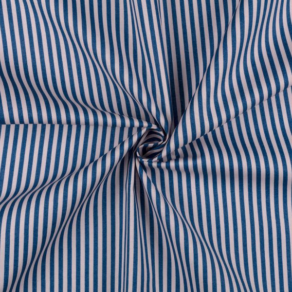 Ткань для пэчворка PEPPY БАБУШКИН СУНДУЧОК ФАСОВКА 100х112 см, 140±5 100% хлопок, БС-34 полоска ярко-синий, Peppy БАБУШКИН СУНДУЧОК