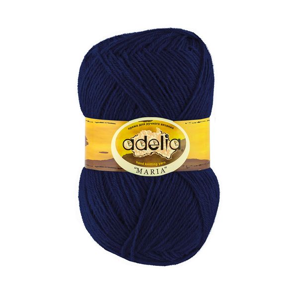 Пряжа Adelia Maria / уп.10 мот. по 50г, 227м, 13 т.синий