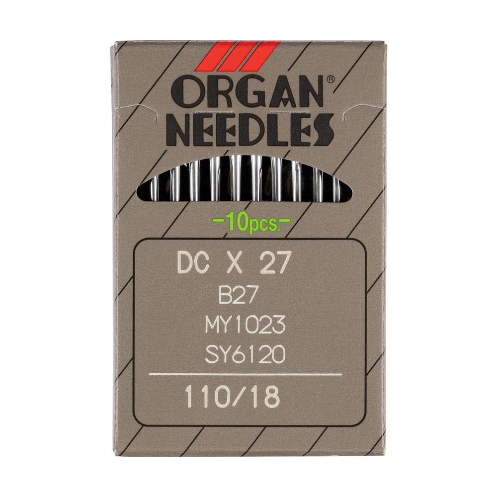 Иглы для промышленных швейных машин Organ DC*27 10 шт, 110