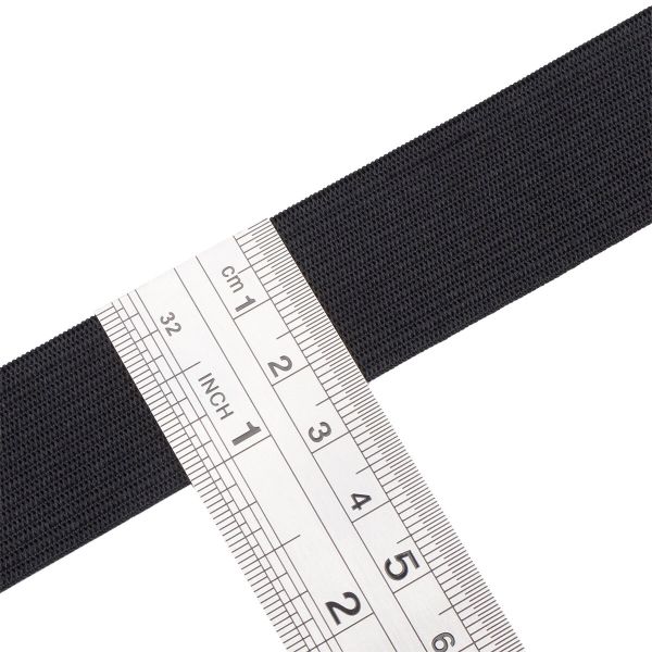 Резинка вязаная 25.0 мм / 25 метров, ТВ-25, черный