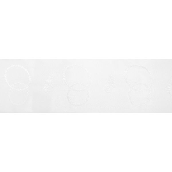 Лента атласная 1-сторонняя 60.0 мм / 20±1 метров, С2785 белый, Красная лента