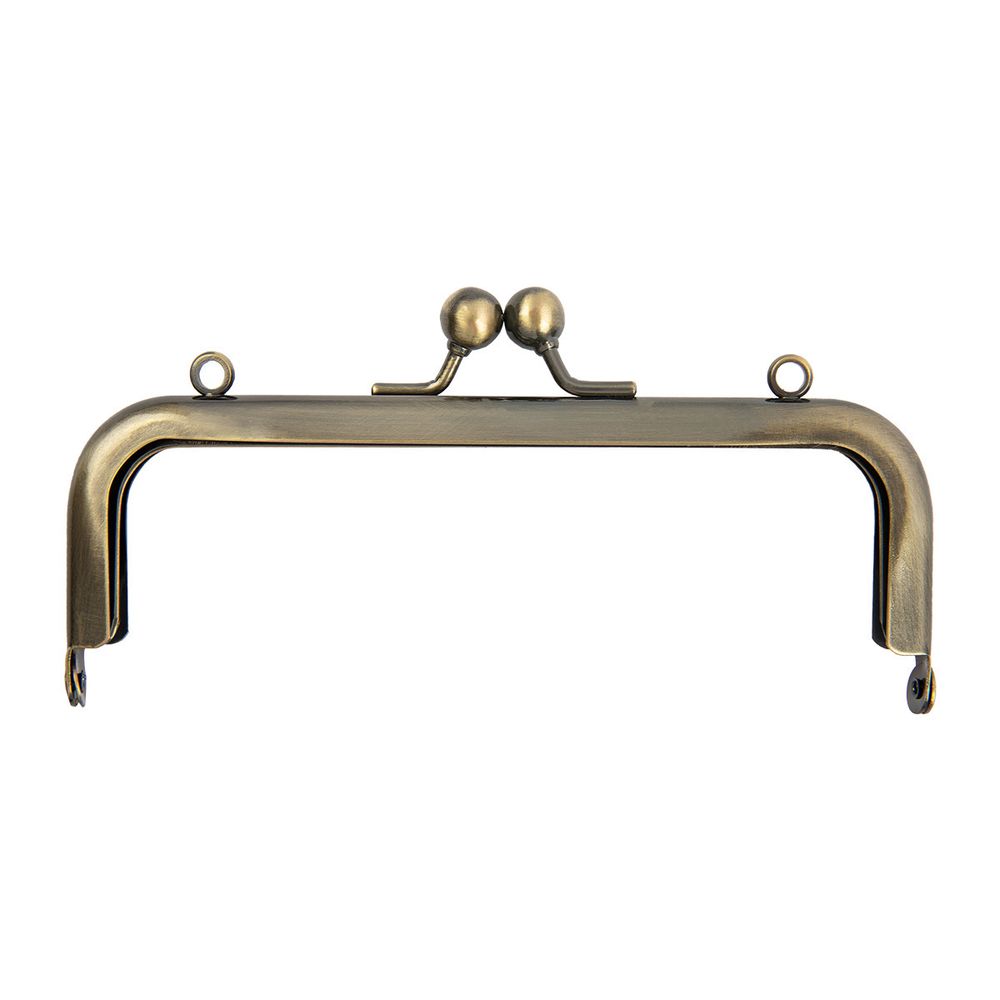 Застежка для сумки фермуар 15х7.5 см, 1 шт, 02 под состаренную бронзу, Gamma FER-27