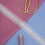 Кружево гипюр (плетёное) 35 мм / 13.7 метров, белый, 3AR1308