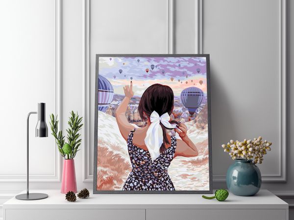 Картина по номерам Фрея, Девушка в долине любви, 50х40 см