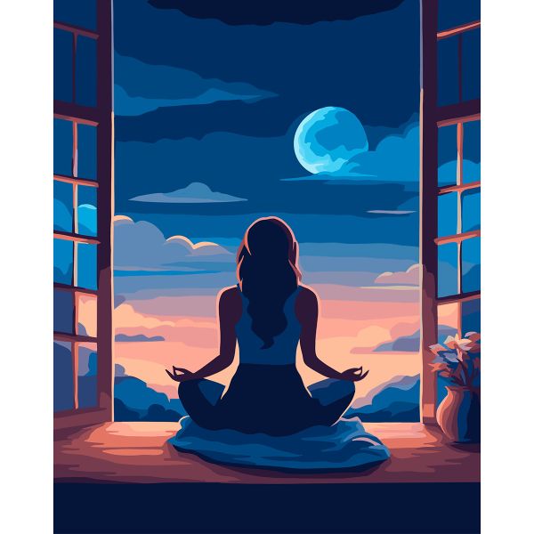 Картина по номерам Cristyle S088, Медитация, 40х50 см